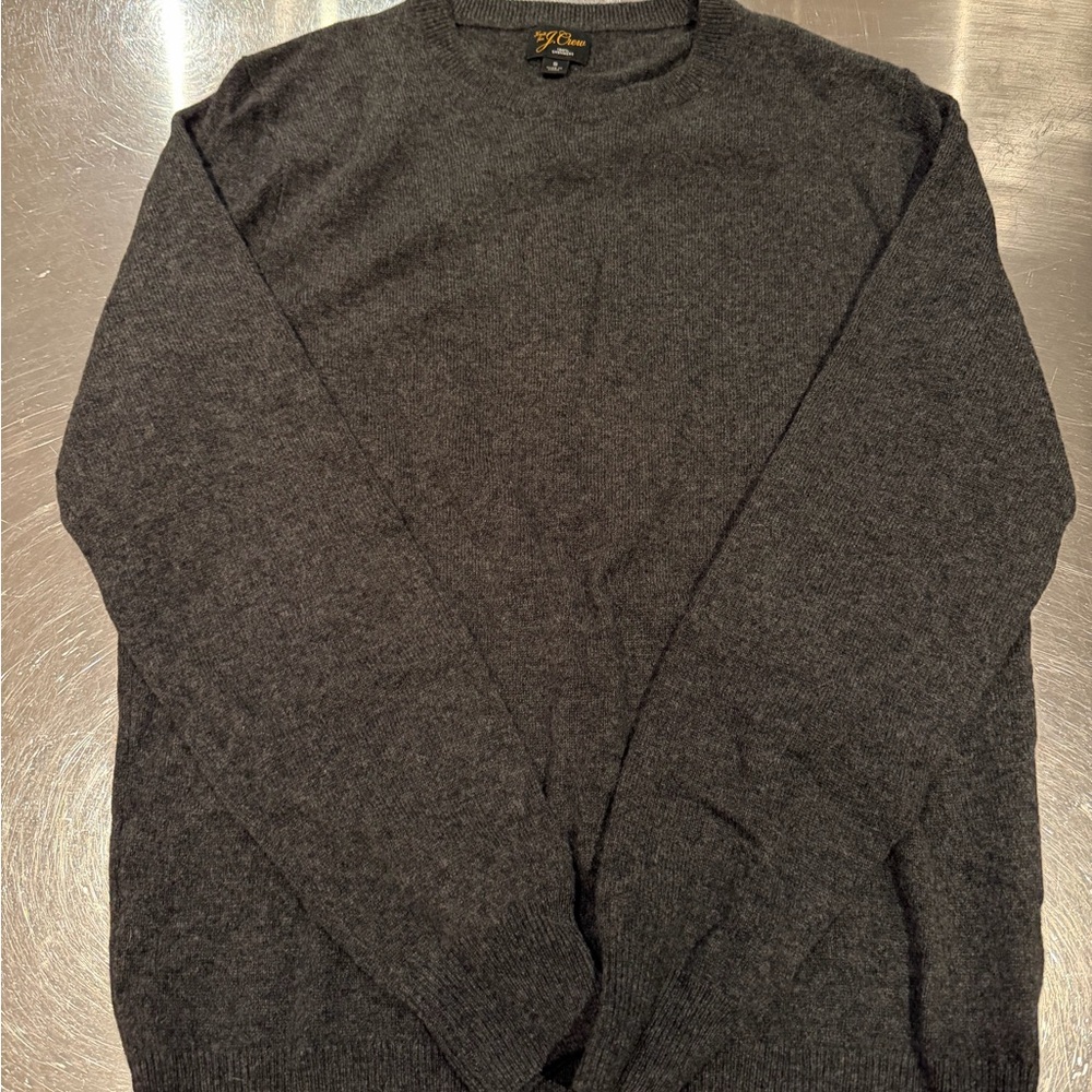 J Crew charcoal cashmere sweater